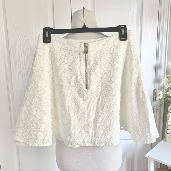 L’amour by Nanette Lenore White Lace Circle Skirt - Picture 8 of 12